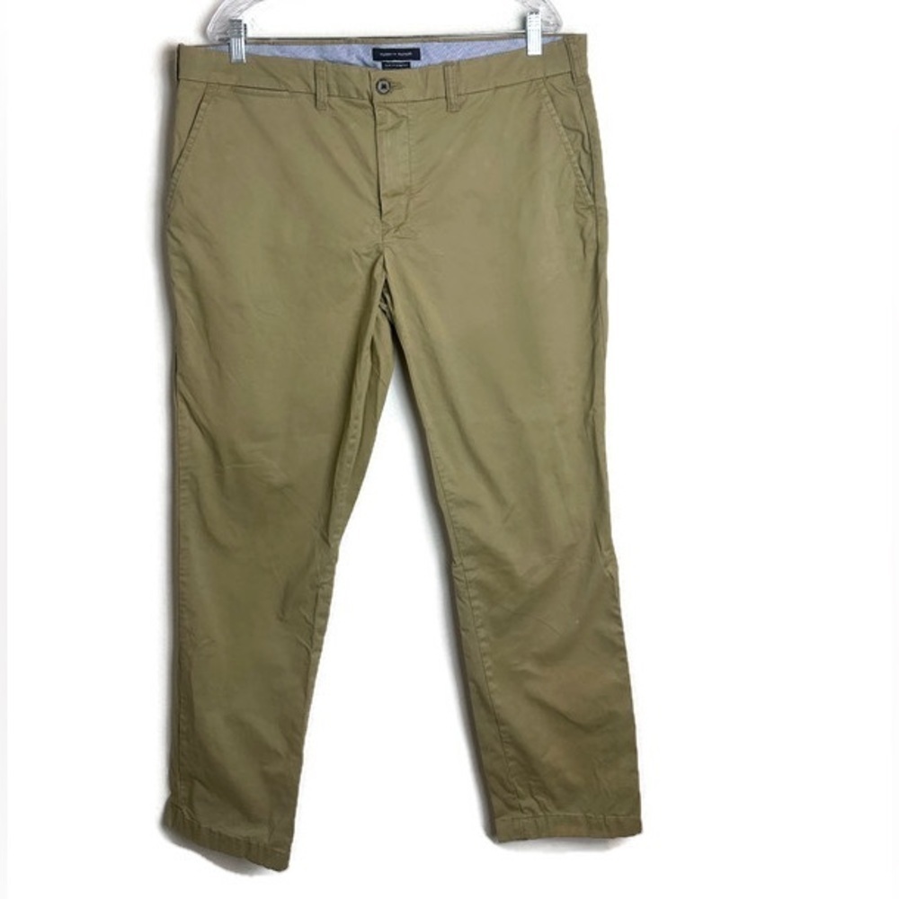 Tommy Hilfiger Mens Slim Fit Stretch Khaki Pants Size 38x32
